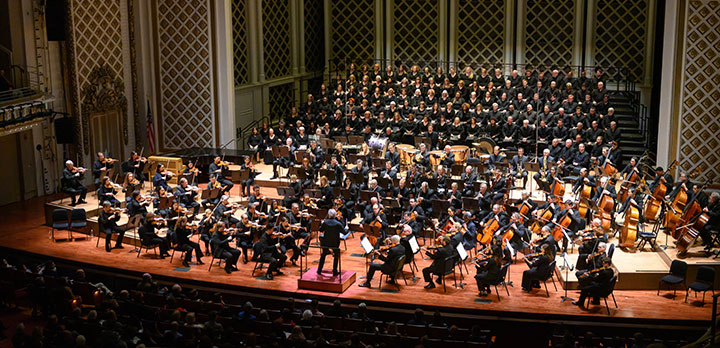 The CSO and May Festival perform on the Music Hall stage